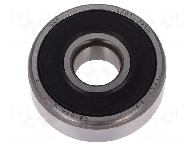 Bearing: single row deep groove ball; Øint: 12mm; Øout: 37mm SKF SKF6301-2RS
