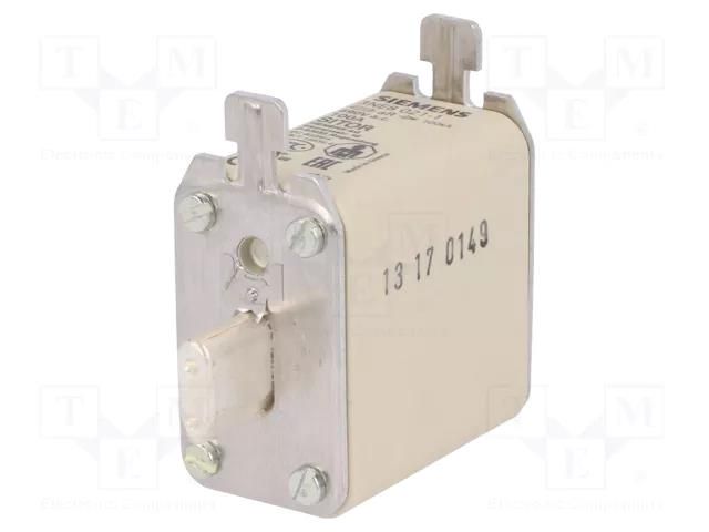 Fuse: fuse; 100A; 690VAC; 440VDC; aR; industrial; NH00; SENTRON SIEMENS 3NE8021-1