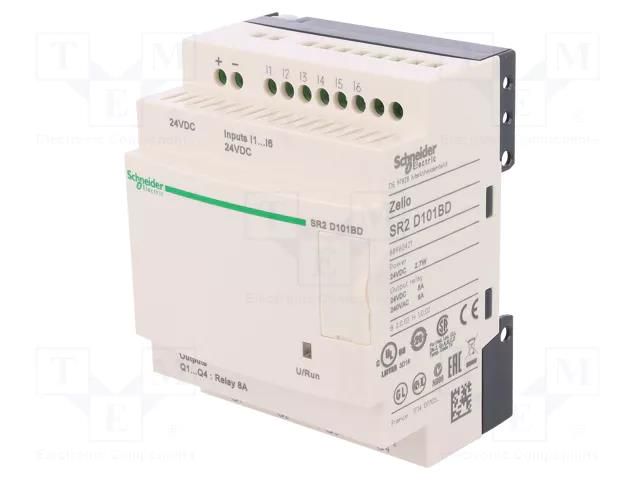 Programmable relay; IN: 6; Analog in: 0; OUT: 4; Zelio Logic; IP20 SCHNEIDER ELECTRIC SR2D101BD