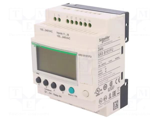 Programmable relay; IN: 6; Analog in: 0; OUT: 4; Zelio Logic; IP20 SCHNEIDER ELECTRIC SR3B101FU