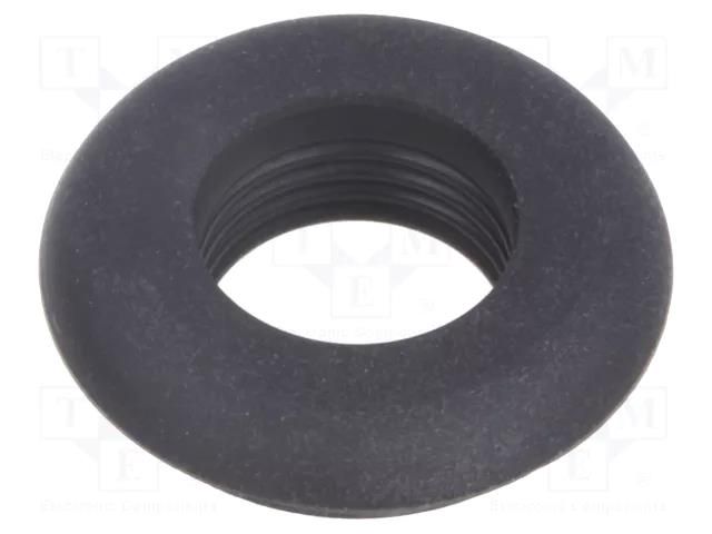 Grommet; Ømount.hole: 13.8mm; Øhole: 11.2mm; rubber; black FIX&FASTEN FIX-GR-77