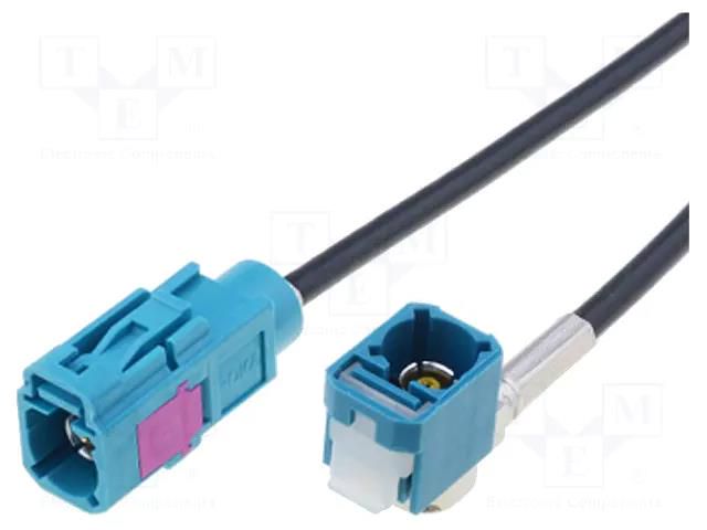 Cable; Fakra socket,Fakra socket angled; angled,straight; 6m 4CARMEDIA ZRS-FAKRA.F/F90.06