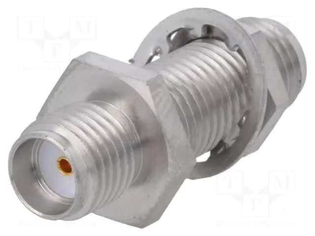 Coupler; SMA female,both sides; straight; 50Ω; PTFE; gold-plated MOLEX MX-73251-0361