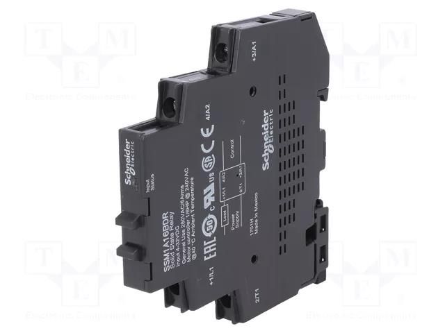 Relay: solid state; Ucntrl: 4÷32VDC; 6A; 24÷280VAC; Zelio Relay SCHNEIDER ELECTRIC SSM1A16BDR