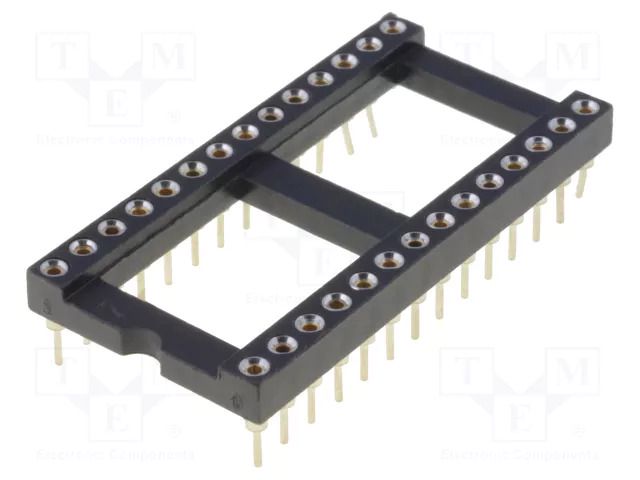 Socket: integrated circuits; DIP28; Pitch: 2.54mm; precision; THT ADAM TECH ICM-628-1-GT