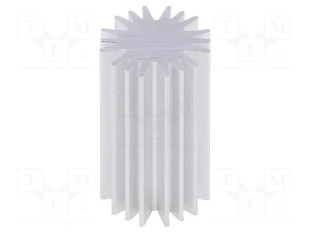 Heatsink; LED; Ø: 20mm; H: 37.5mm FISCHER ELEKTRONIK SK58537.5AL