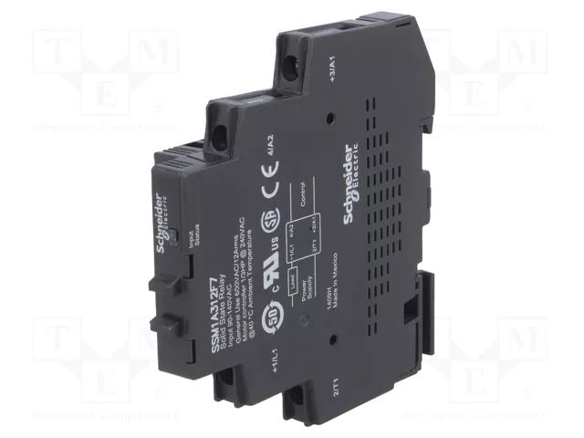 Relay: solid state; Ucntrl: 90÷140VAC; 12A; 48÷600VAC; Zelio Relay SCHNEIDER ELECTRIC SSM1A312F7