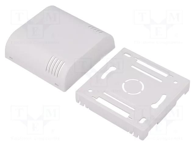 Enclosure: wall mounting; X: 80mm; Y: 80mm; Z: 35mm; ABS; white ITALTRONIC IT-61.6020003