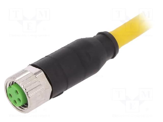 Cable: for sensors/automation; M8; PIN: 4; straight; 1.5m; plug MURR ELEKTRONIK 7000-08061-0110150