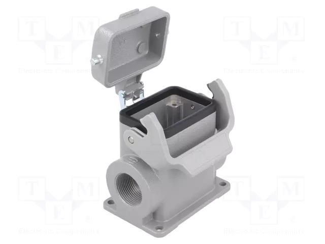 Enclosure for connectors: HDC; size 6B; Han® B; IP65; with latch HARTING 19300067296