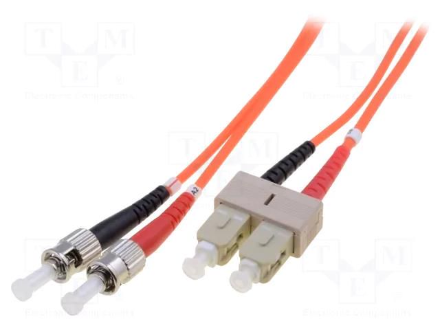 Fiber patch cord; OM2; SC/UPC,ST/UPC; 2m; Optical fiber: 50/125um DIGITUS DK-2512-02