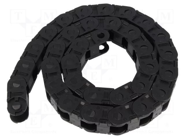 Cable chain; B15/B15i; Bend.rad: 100mm; L: 1006mm; Int.width: 15mm IGUS B15.015.100.0