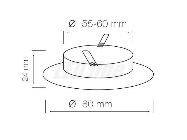 LED line® downlight round cast antique 242809 5901583242809