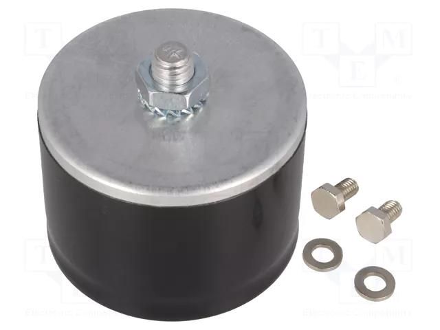 Capacitor: polypropylene; 350uF; Leads: screw; ESR: 3mΩ; M12 screw KEMET C44UOGT6350A8SK