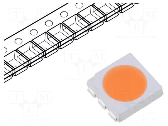 LED; SMD; 5050,PLCC6; blue (sky); 12÷13.5lm; 5x5x1.5mm; 120°; 60mA OPTOSUPPLY OSC24TS4C1A