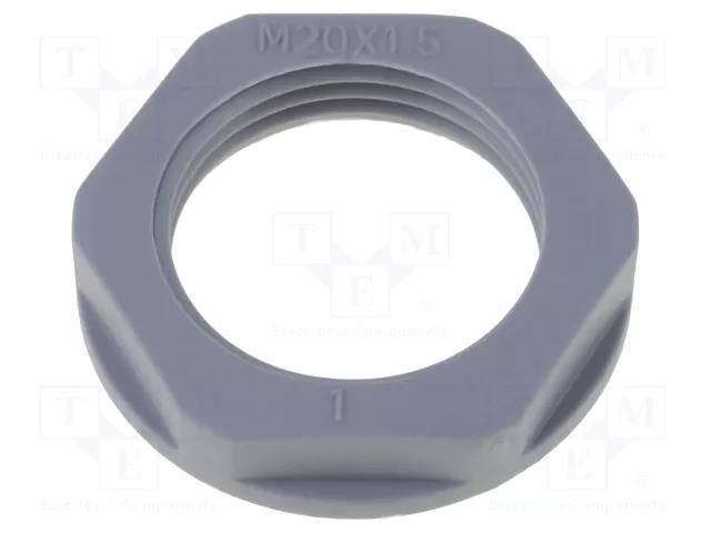 Nut; M32; polyamide; 41mm; dark grey; Thread: metric; Pitch: 1.5 HELUKABEL HELU-94264