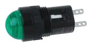 PANEL MOUNT INDICATOR, LED, 16MM, GREEN, 24V AP6M222-G