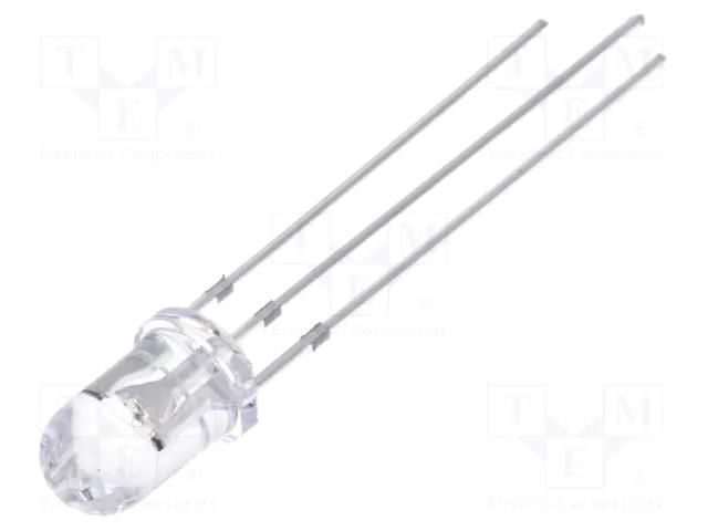 LED; yellow/green; 5mm; 30°; Front: convex; 12÷15VDC; No.of term: 3 OPTOSUPPLY OSYPMC5B31A-12V