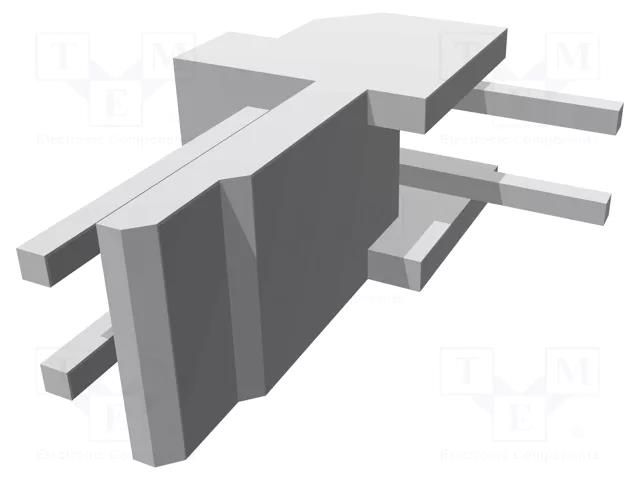 Connector: wire-board; socket; male; EI; 2.5mm; PIN: 2; THT; on PCBs TE Connectivity 176153-2