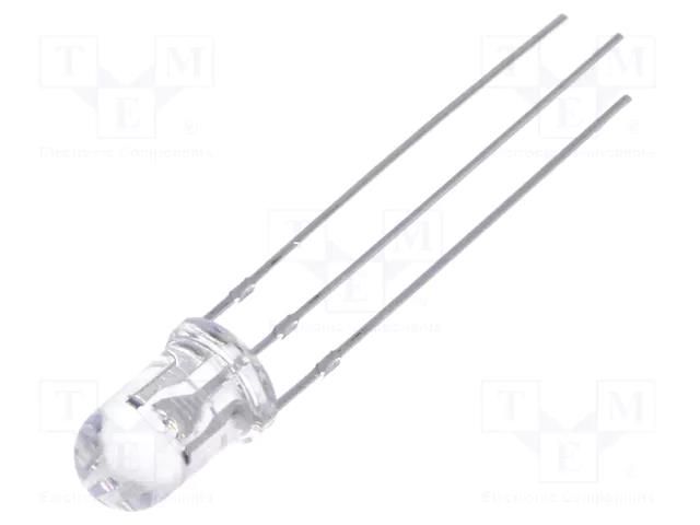 LED; red/green; 5mm; 30°; Front: convex; 12÷15VDC; No.of term: 3 OPTOSUPPLY OSRPMC5B31A-12V