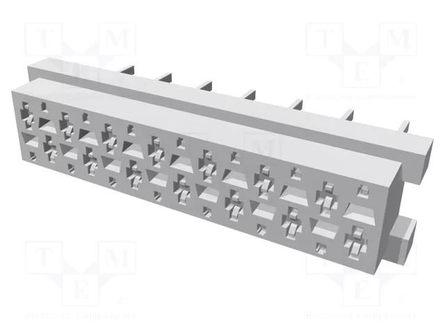 Micro-MaTch; socket; female; PIN: 14; THT; on PCBs; Layout: 2x7 TE Connectivity AMP-1-215079-4