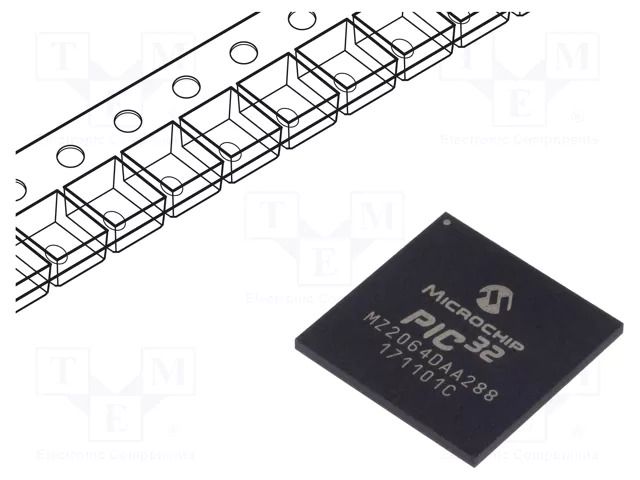 IC: PIC microcontroller; 2048kB; 2.2÷3.6VDC; SMD; LFBGA288; PIC32 MICROCHIP TECHNOLOGY 32MZ2064DAA288-I/4