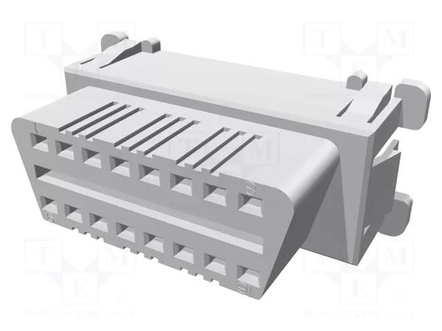 Connector: diagnostic OBD II; socket; female; PIN: 16 TE Connectivity 179631-1