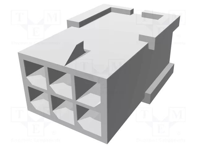 Connector: wire-board; plug; male; Micro MATE-N-LOK; 3mm; PIN: 6 TE Connectivity 794616-6