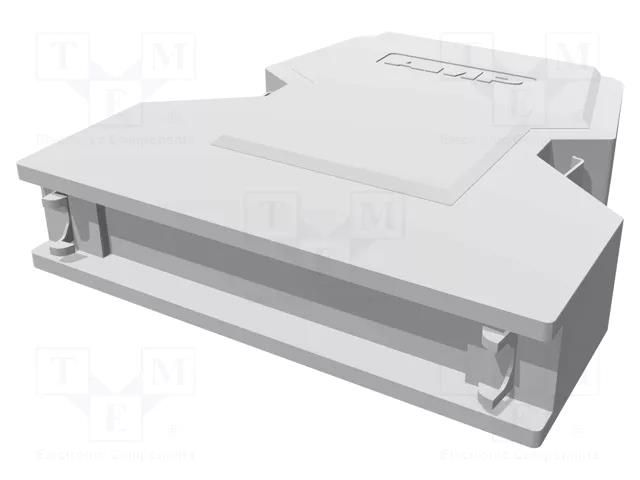 Plug case; PIN: 50; shielded; Locking: latch; steel; straight TE Connectivity 5749889-3