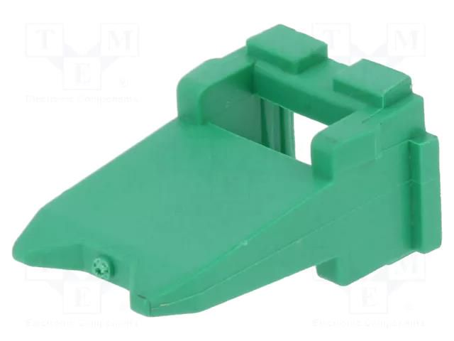 Secondary lock; male; DT; PIN: 4; green DEUTSCH W4P