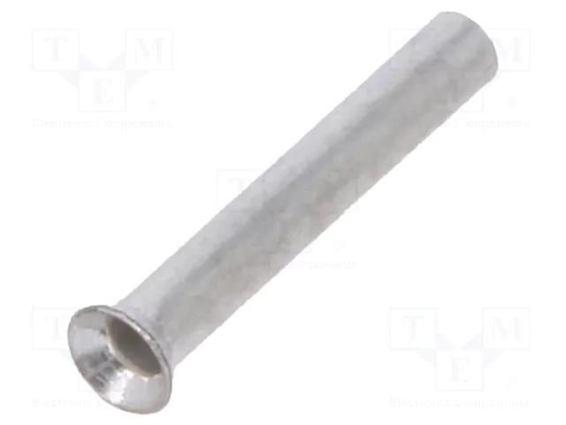 Tip: bootlace ferrule; non-insulated; copper; 0.14mm2; 6mm; tinned ERGOM TUL-NI-00106