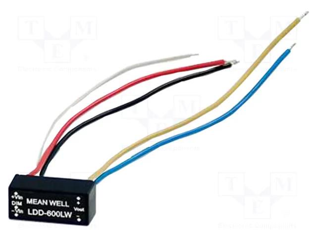 Converter: DC/DC; 16W; Uin: 9÷36VDC; Uout: 2÷32VDC; Iin: 500mA; LDD MEAN WELL LDD-500LW