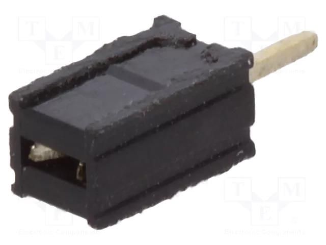 Connector: pin strips; socket; female; PIN: 1; straight; THT; 1.27mm CONNFLY DS1065-07-1X1S8BV