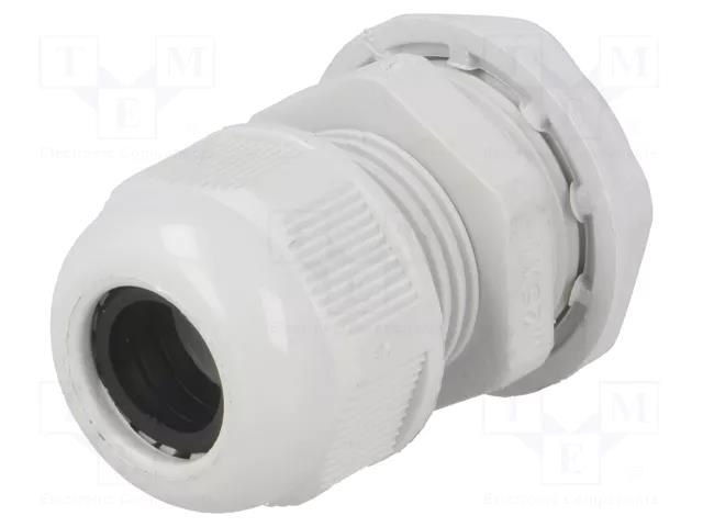 Cable gland; with long thread; M25; 1.5; IP65; polyamide; grey RAYCHEM RPG RNMG25X1.5L