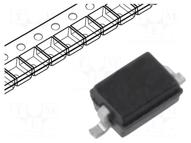 Diode: switching; SMD; 100V; 0.15A; 4ns; SOD323; Ufmax: 1V; Ifsm: 2A DC COMPONENTS 1N4148WS-DC