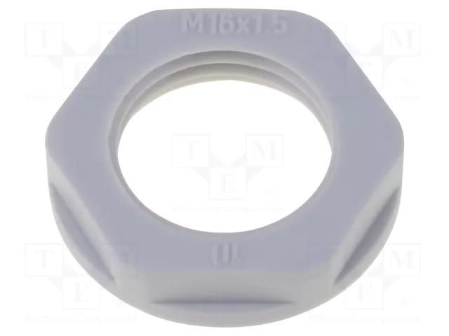 Nut; M32; polyamide; 41mm; grey; Thread: metric; Pitch: 1.5 HELUKABEL HELU-97820