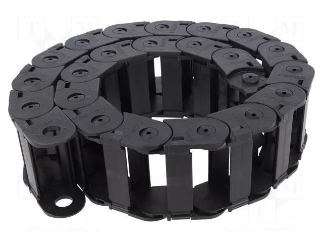 Cable chain; LIGHT; Bend.rad: 75mm; L: 990mm; Int.height: 25mm BREVETTI SR325LE060075