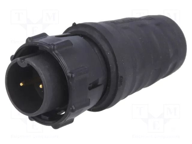 Connector: circular; plug; male; 3A; 600VAC; PIN: 2; EN3; soldering SWITCHCRAFT EN3C2M