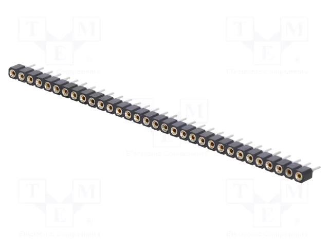 Socket: integrated circuits; SIL32; Pitch: 2.54mm; precision; THT CONNFLY STS-32P