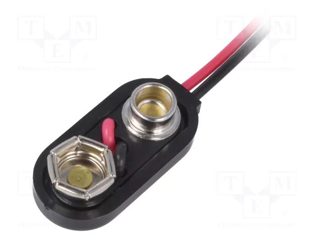 6F22 connector; 6F22,6LR61; Type: longitudinal (low profile) KEYSTONE KEYS234-M