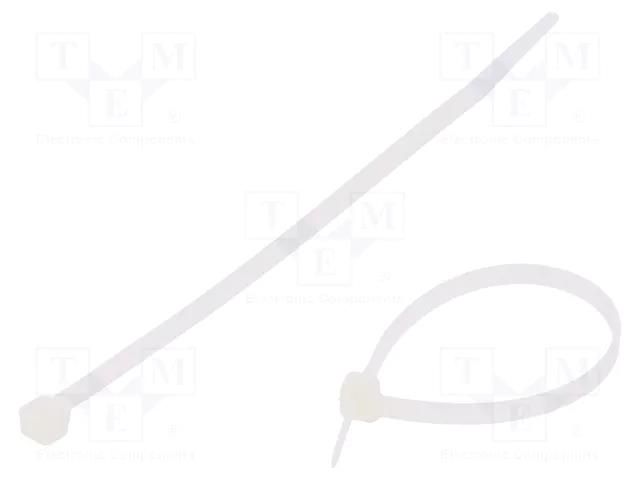 Cable tie; L: 160mm; W: 4.8mm; natural; polyamide; 215.5N; Ømax: 42mm KSS WIRING CV-160L