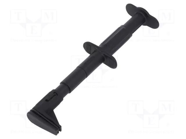 Clip-on probe; crocodile; 5A; 1kVDC; black; Grip capac: max.25mm STÄUBLI GRIP-F-21