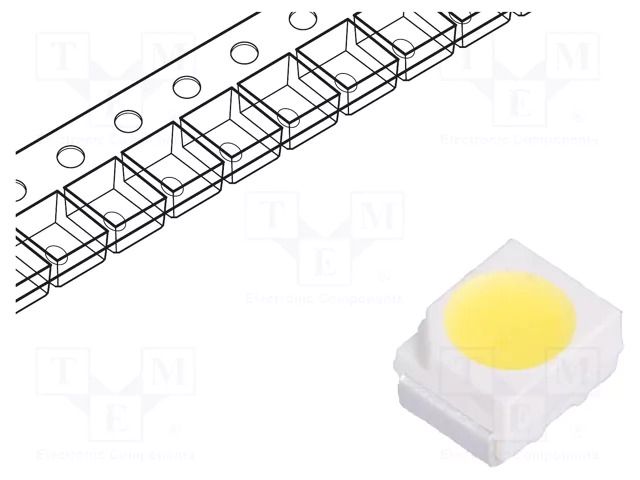 LED; white cold; SMD; 3528,PLCC2; 1800÷3550mcd; 6500K; 120°; 20mA BROADCOM (AVAGO) ASMT-UWB1-NX3B2