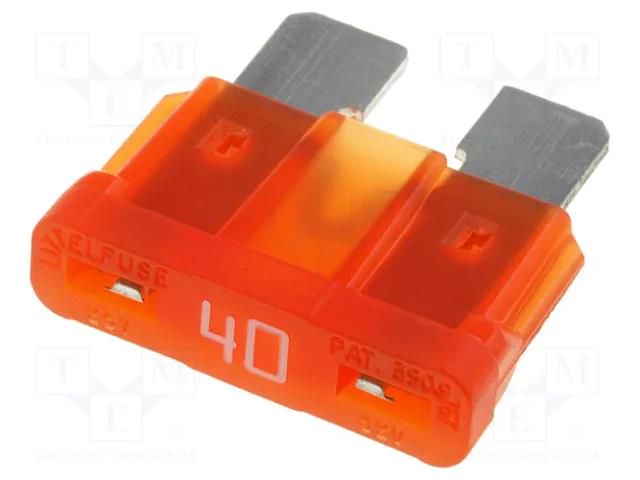 Fuse: fuse; 40A; 32VDC; automotive; 19mm; ATOF LITTELFUSE 0287040.PXCN
