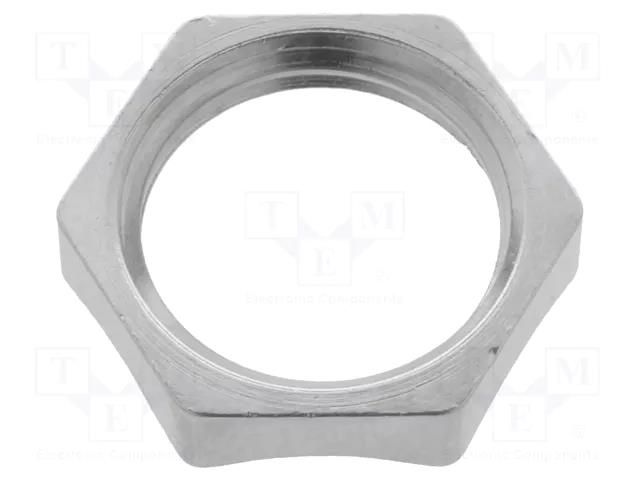 Nut; with earthing; M16; brass; Thk: 3.5mm; Spanner: 19mm; Pitch: 1.5 LAPP SM-PE-M16
