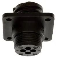 CIRCULAR CONNECTOR, RECEPTACLE, 23-7, PANEL 206227-6