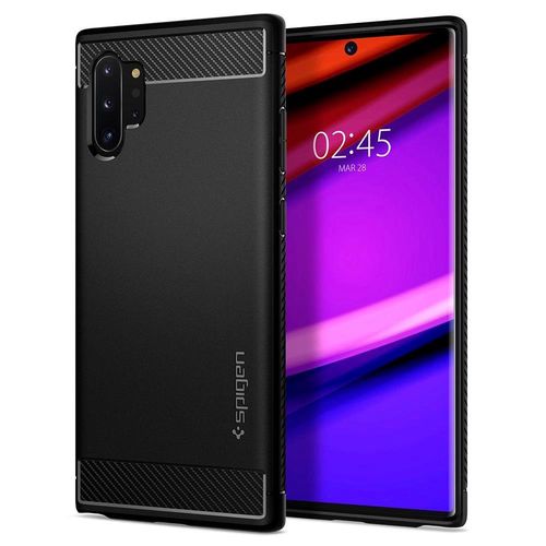 Spigen Rugged Armor Case for Samsung Galaxy Note 10+ - Matte Black, Spigen 8809671011764 8809671011764