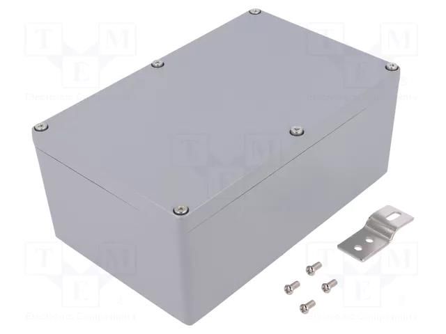 Enclosure: multipurpose; X: 120mm; Y: 188mm; Z: 78mm; aluminium; grey COMBIPLAST CP-FA3