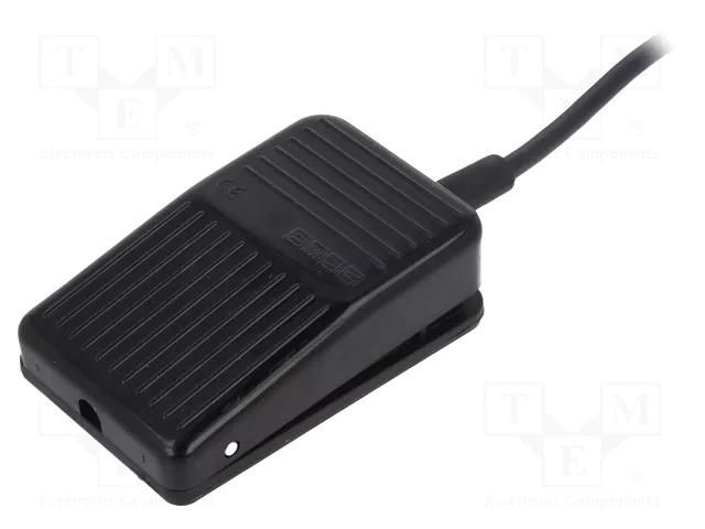 Switch: foot; Stabl.pos: 1; NC + NO; 4A/250VAC; IP20; -5÷60°C; black EMAS T0-PDM1-1