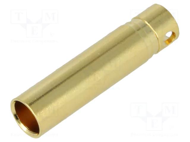 Connector: 4mm banana; socket; 32A; non-insulated; 1.2mΩ; 12AWG AMASS GC4010-F